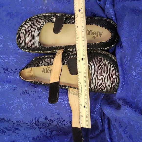 [GUC] Alegria Feliz FEL-345 Purple, Silver, Black Ric-Rac Zebra Print Mary Janes - Picture 9 of 16